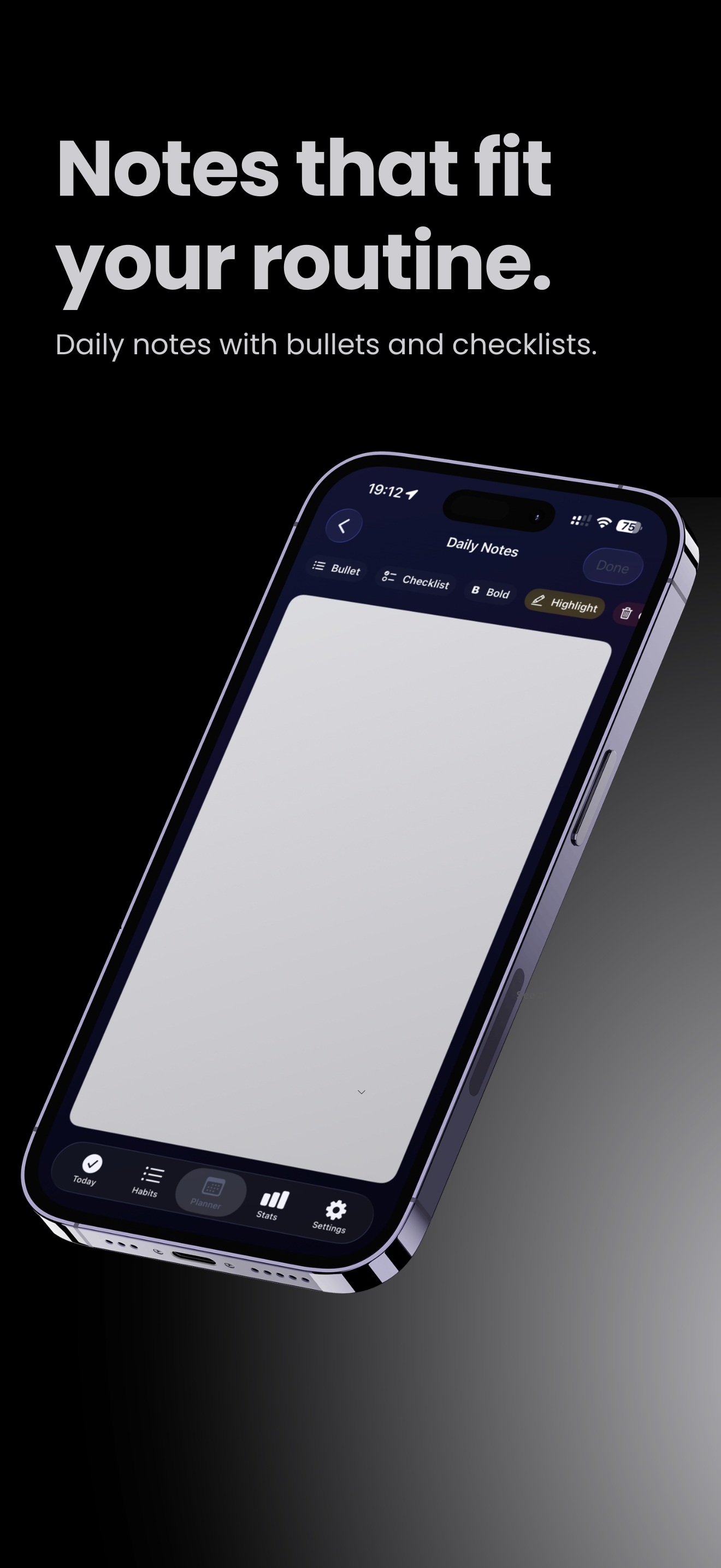 Habit OS - Notes Feature